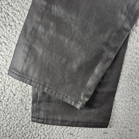 mnml Jeans Mens 38 Black X125 Stretch Denim Distressed Ripped‎ Knees Slim Fit - Picture 15 of 16